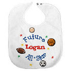 814078 - New Baby "Future All-Star" Personalized Baby Bib